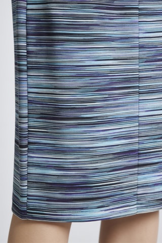 Jupe droite taille haute - Bleu