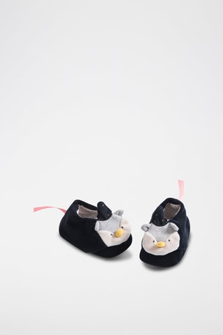 Chaussons hibou Il était une fois - Dès la naissance - Gris