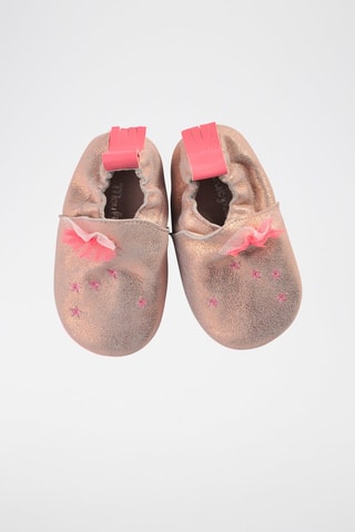 Chaussons en cuir Les Tartempois - De 0 à 6 mois - Rose