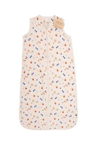 Gigoteuse en coton biologique Pomme des bois - 90 cm - TOG 1 - Blanc et orange
