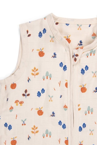 Gigoteuse en coton biologique Pomme des bois - 70 cm - TOG 1 - Blanc et orange