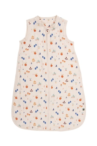 Gigoteuse en coton biologique Pomme des bois - 70 cm - TOG 1 - Blanc et orange