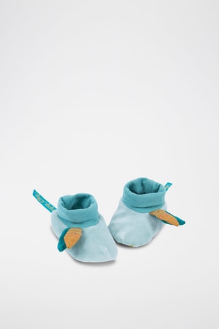 Chaussons en velours Le Voyage d'Olga - Bleu