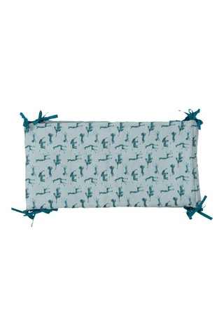 Tour de lit Sous mon baobab - 180 x 33 cm - Bleu et gris