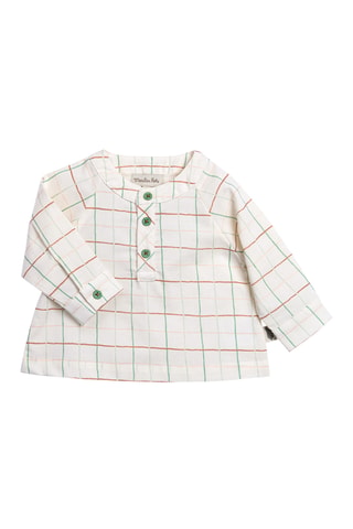 Blouse en coton biologique - 6 mois - Écru