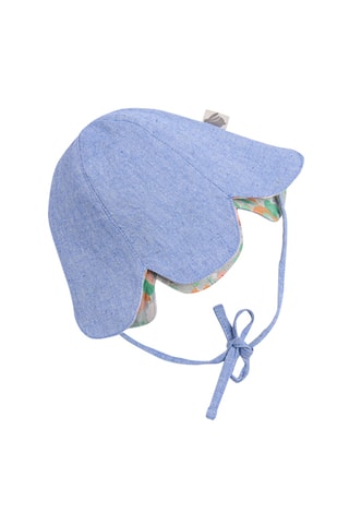 Chapeau en coton biologique - De 18 à 24 mois - Bleu