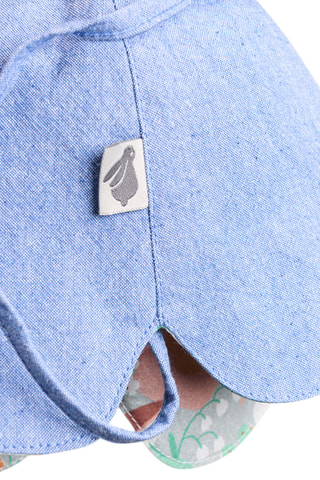Chapeau en coton biologique - De 18 à 24 mois - Bleu