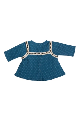 Blouse en coton biologique - 6 mois - Bleu