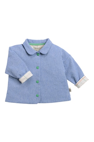 Veste en coton biologique - 6 mois - Bleu