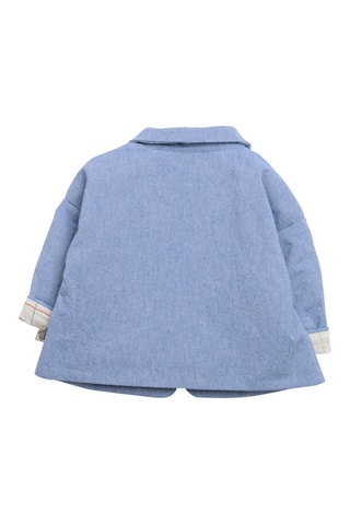 Veste en coton biologique - 6 mois - Bleu