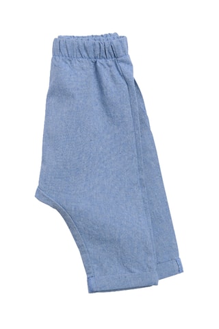 Pantalon en coton biologique - 18 mois - Bleu