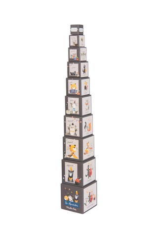 Cubes à empiler Les Moustaches - 10 pièces - Dès 1 an