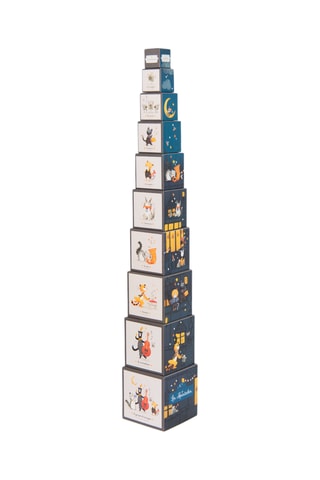Cubes à empiler Les Moustaches - 10 pièces - Dès 1 an