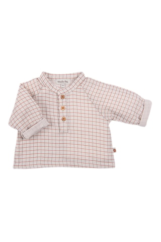 Blouse en coton biologique - 3 mois - Beige