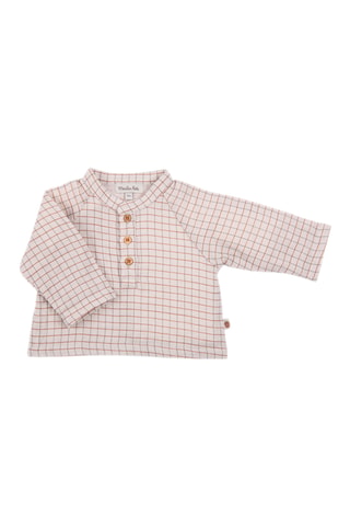 Blouse en coton biologique - 6 mois - Beige