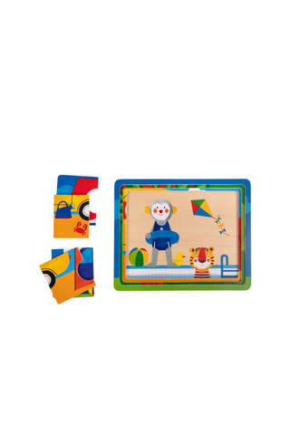 Puzzle 3-en-1 Les Popipop - 18 pièces - Dès 2 ans
