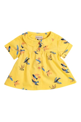 Chemisier en coton biologique - 18 mois - Jaune