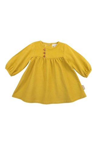 Robe en velours et coton biologique - 12 mois - Jaune