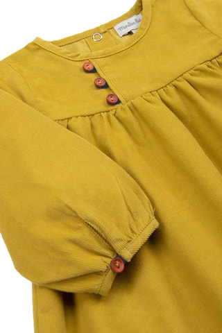 Robe en velours et coton biologique - 12 mois - Jaune
