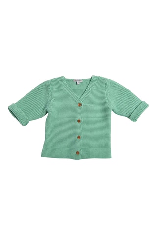 Gilet en coton biologique - 6 mois - Vert