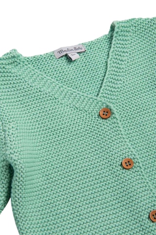 Gilet en coton biologique - 6 mois - Vert