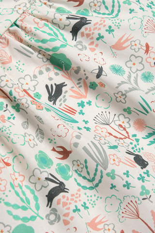 Robe en coton biologique - 36 mois - Écru
