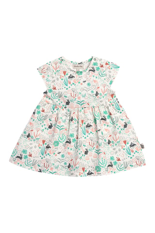 Robe en coton biologique - 24 mois - Écru