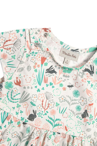 Robe en coton biologique - 12 mois - Écru