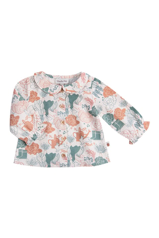 Chemisier en coton biologique - 6 mois - Beige