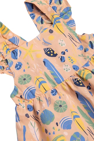 Robe-salopette en coton biologique - 12 mois - Rose