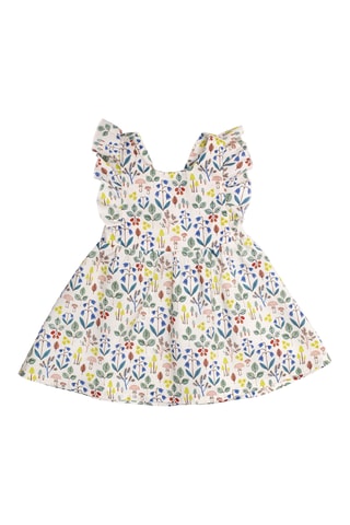 Robe-salopette en coton biologique - 18 mois - Multicolore