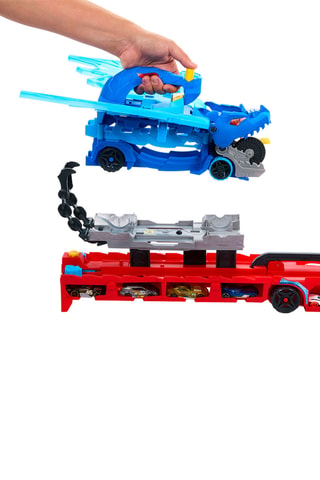 Autotransportwagen met Draakcircuit Hot Wheels City - 3-delig - Vanaf 4 Jaar Willekeurig Model