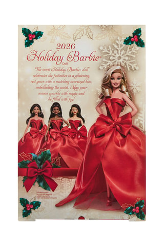 Barbie Blonde Joyeux Noël 2026 - 3-delig - Vanaf 6 Jaar