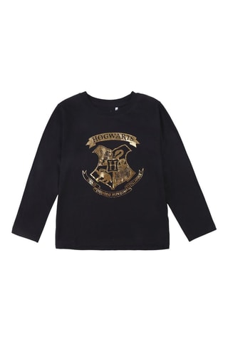 T-shirt Harry Potter e dorato - Nero