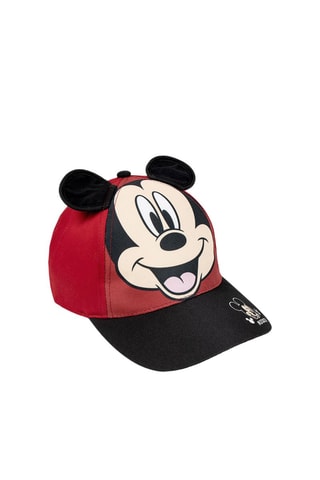 Cappellino con orecchie Topolino Disney - Bianco, nero e rosso