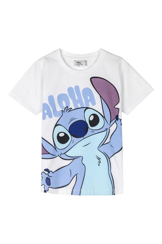 T-shirt Stitch Lilo e Stitch Disney - Bianco, nero e blu