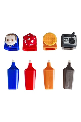 4 evidenziatori Stranger Things - Blu elettrico e rosso