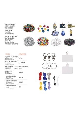 Kit creazione bijoux Real Madrid - Da 8 anni - 270 pezzi
