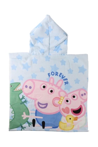 Poncho da bagno con cappuccio Peppa Pig - Blu