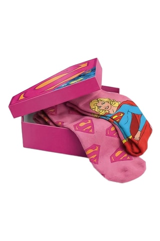3 paia di calze Supergirl DC Comics - Multicolore