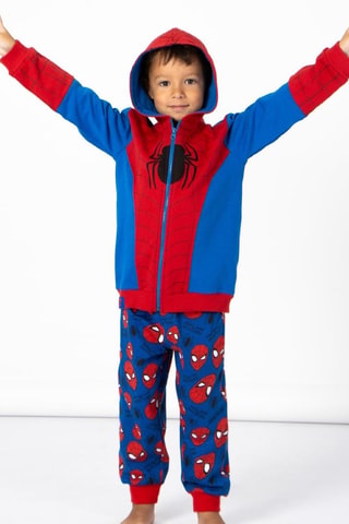 Felpa con cappuccio Spider-Man Avengers Marvel - Rosso e blu scuro - Rosso e blu
