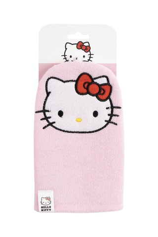 Guanto da bagno Hello Kitty Sanrio - Rosso e rosa