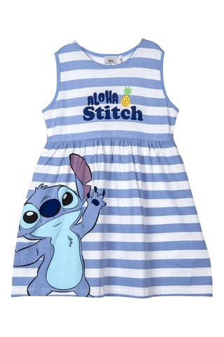 Abito Stitch Lilo e Stitch Disney - Bianco, blu e rosa