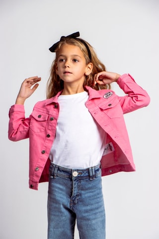 Giacca in jeans Minni Disney - Rosa