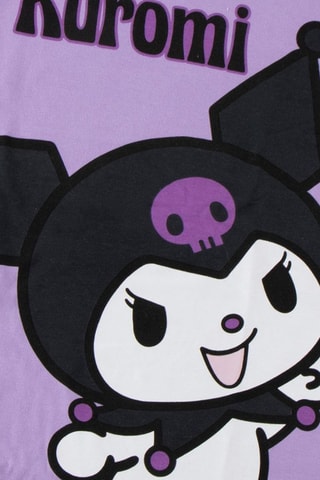 T-shirt Kuromi Hello Kitty Sanrio - Nero e viola