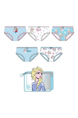 5 slip Elsa e Anna Frozen - Multicolore