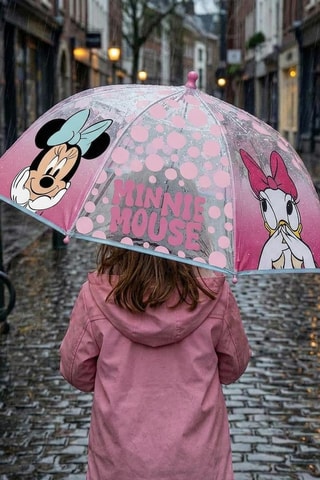Ombrello manuale Minni Mouse Disney - Rosa