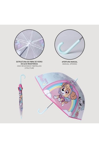 Ombrello classico Paw Patrol - Celeste e rosa - Rosa