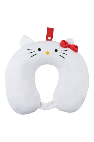 Cuscino da viaggio Hello Kitty Sanrio - Bianco - Bianco e rosso