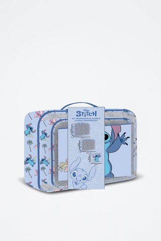 3 organizer da viaggio Lilo e Stitch Disney - Blu e grigio